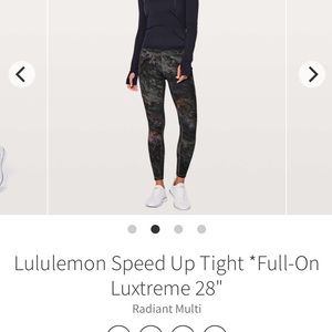 Lululemon Speed Up Tight Full-On Luxtreme